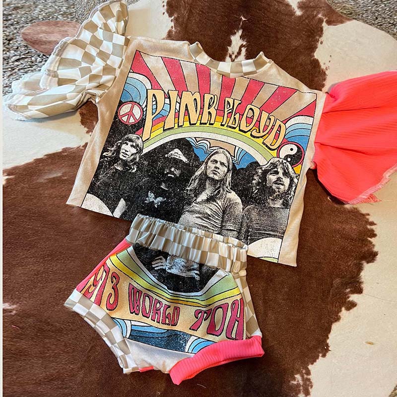 2 Piece Baby Pink Floyd Set