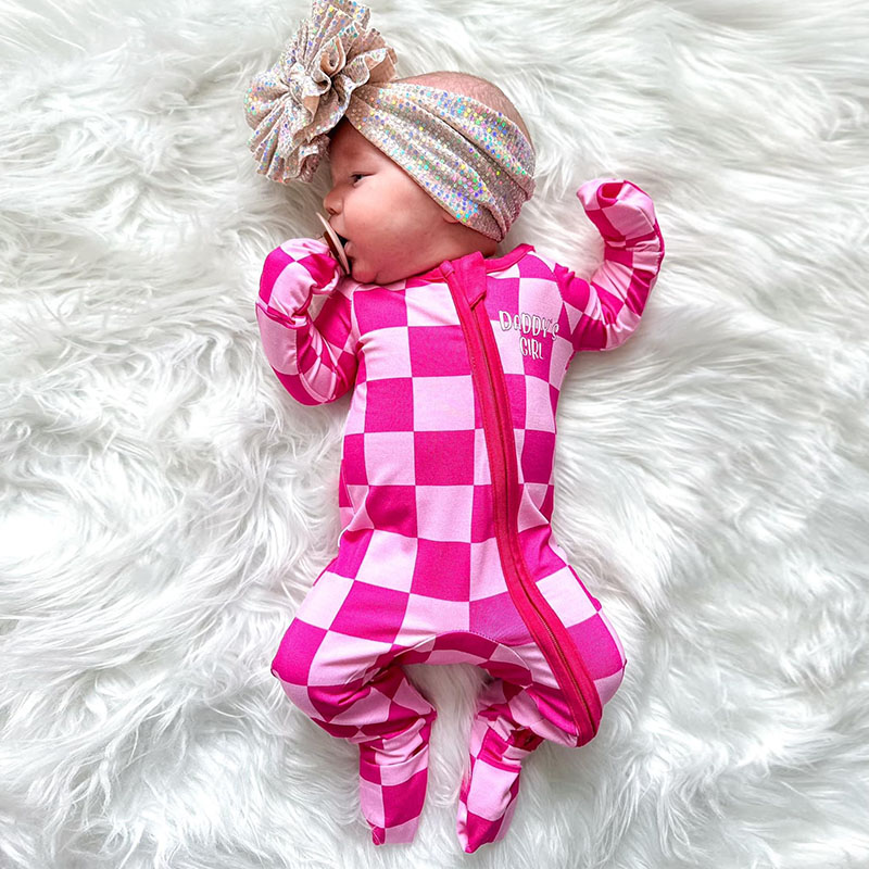 Baby Daddy Girl Valentine's Day Rompers