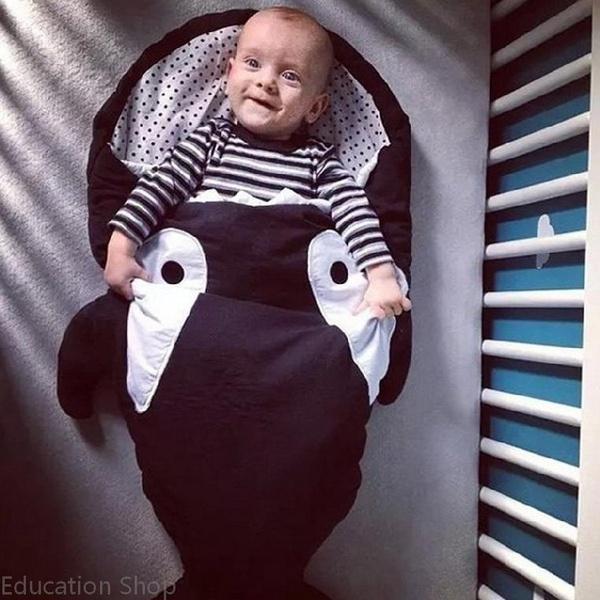 Cartoon Shark Baby Sleeping Bag.