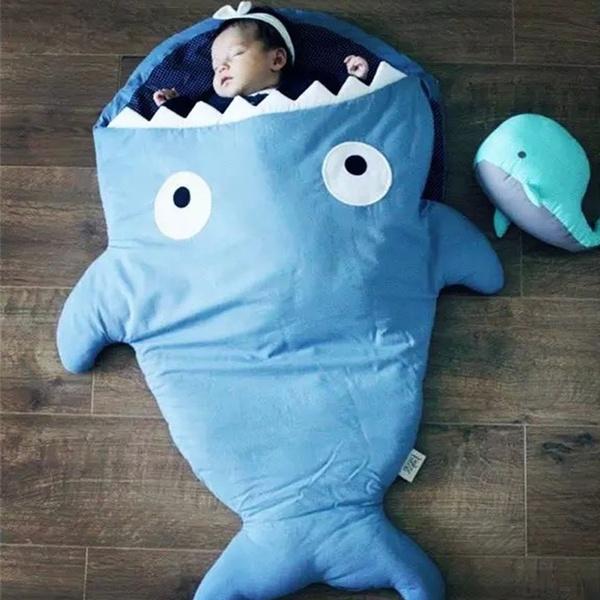 Cartoon Shark Baby Sleeping Bag.