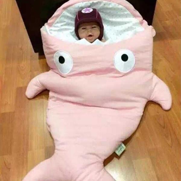 Cartoon Shark Baby Sleeping Bag.