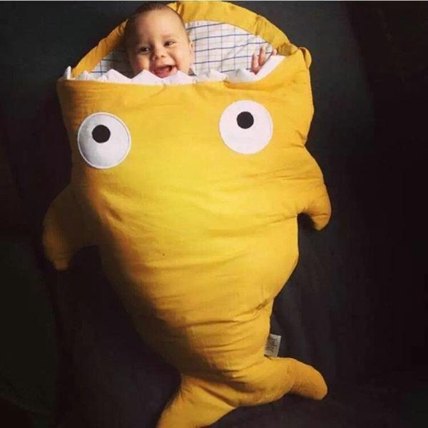 Cartoon Shark Baby Sleeping Bag.