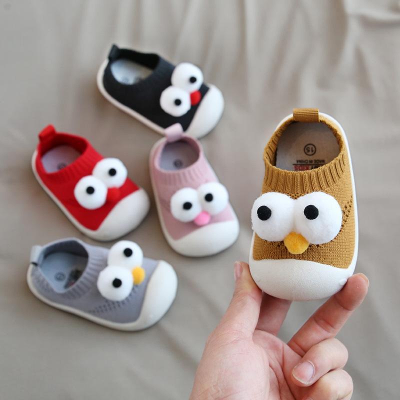 0-4Y Baby Big Eyes Non-slip Soft Shoes.
