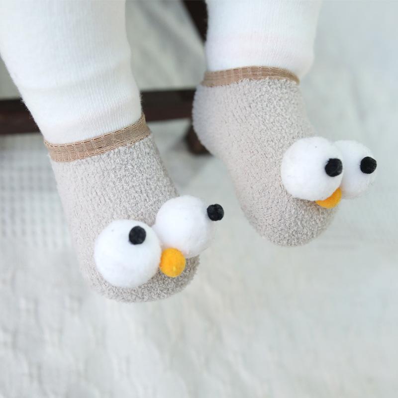 3D Big Eyes Design Baby Socks.