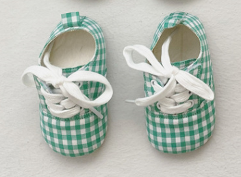 Baby Plaid Shoes.