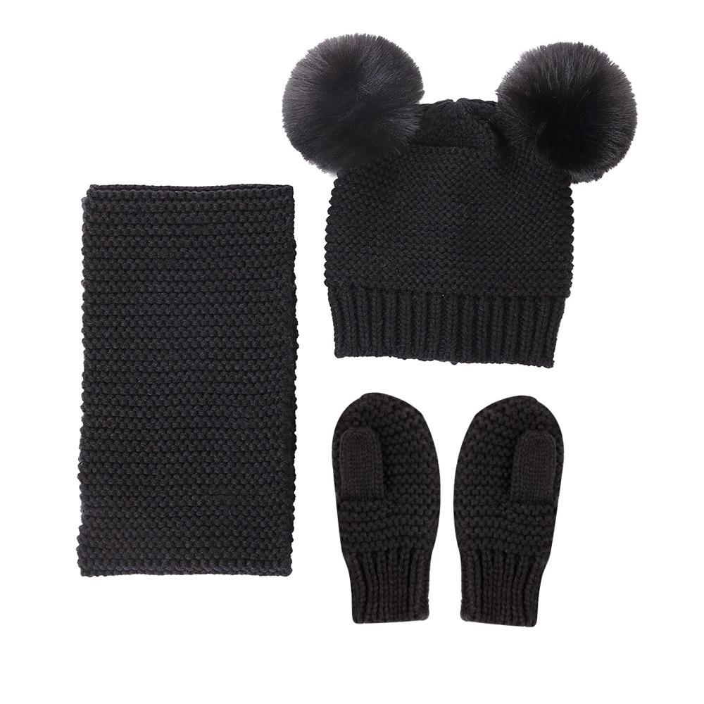 2-Piece warm children Hat Scarf Gloves-visikids