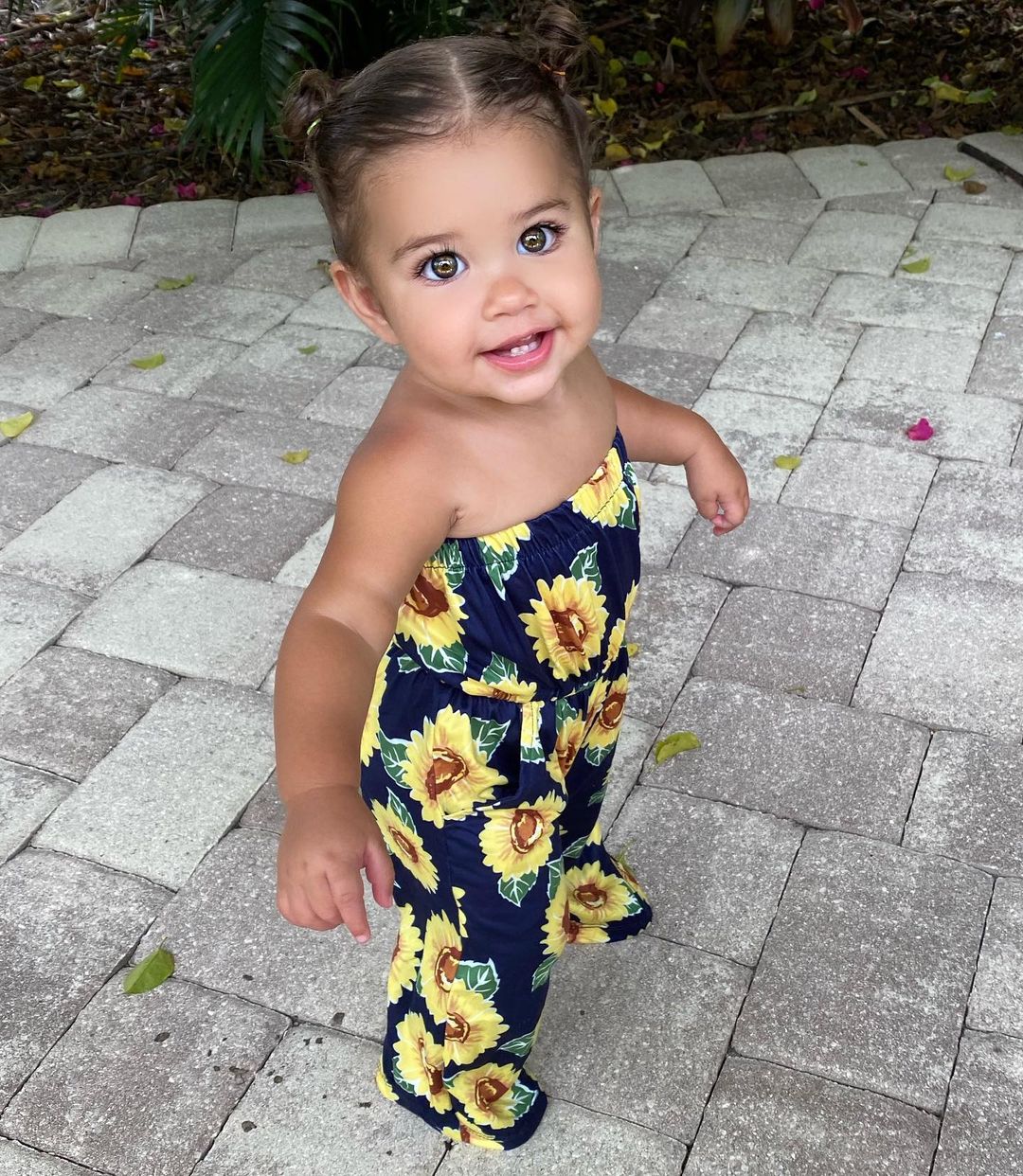 Baby Girl Flower Romper.