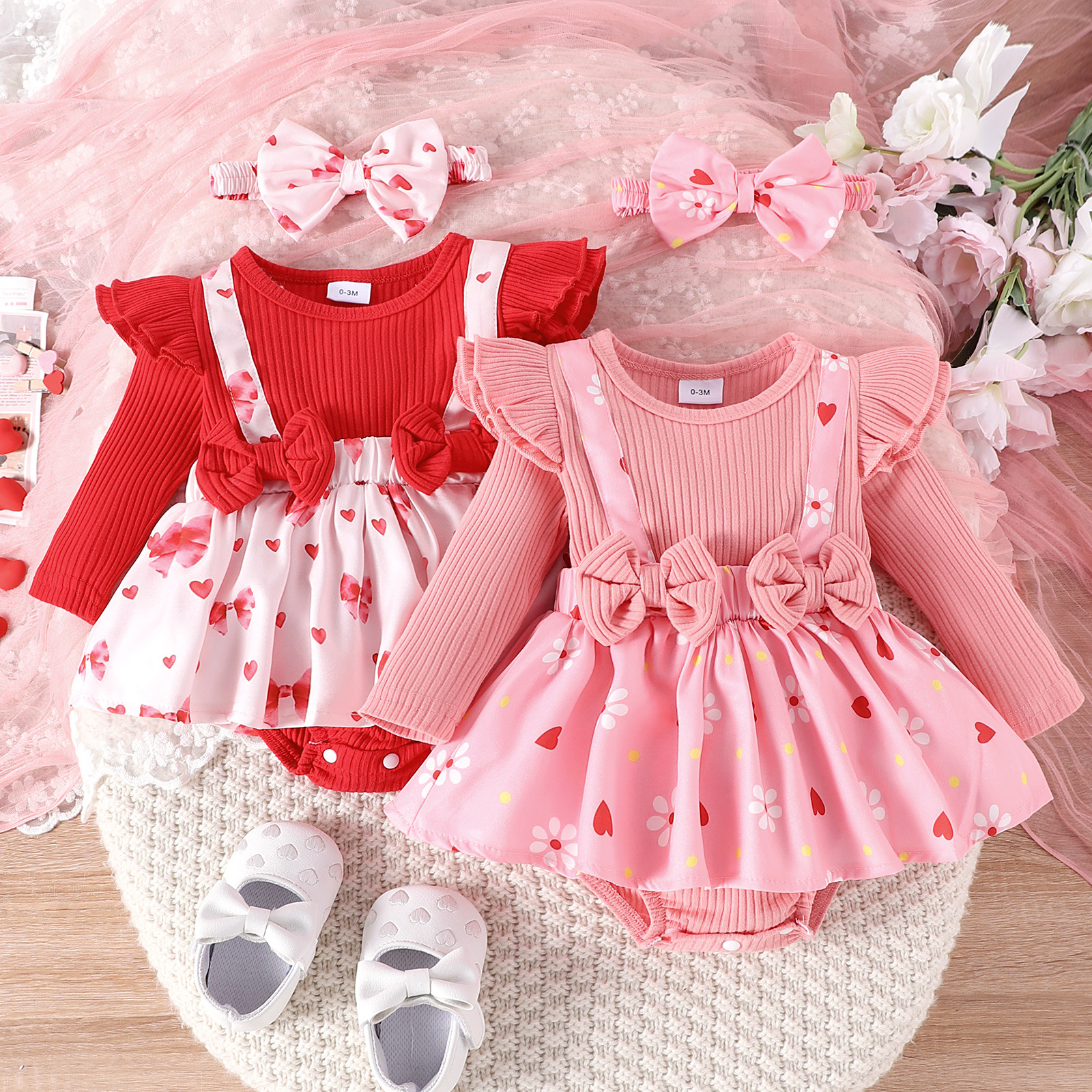 Baby Girl Valentine's Day Romper