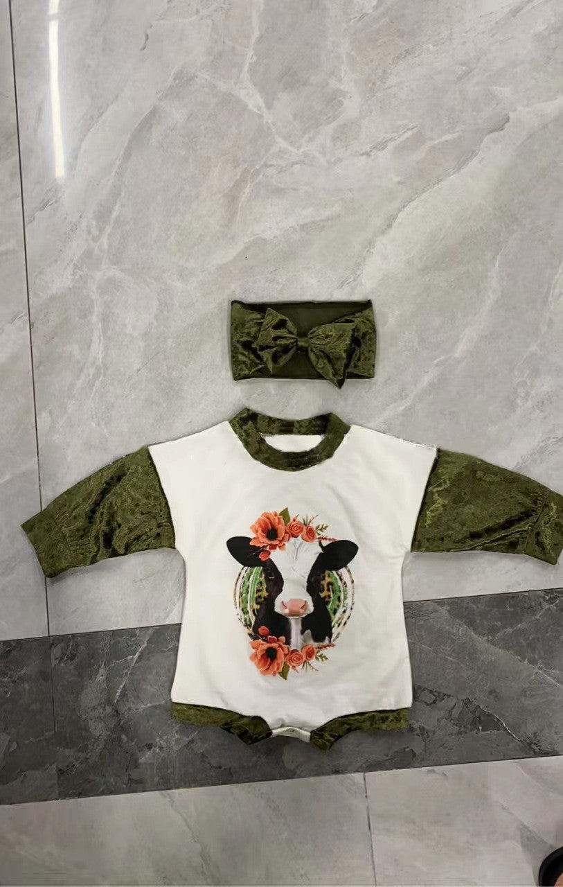 2-Piece Bull Head Print Suit-visikids