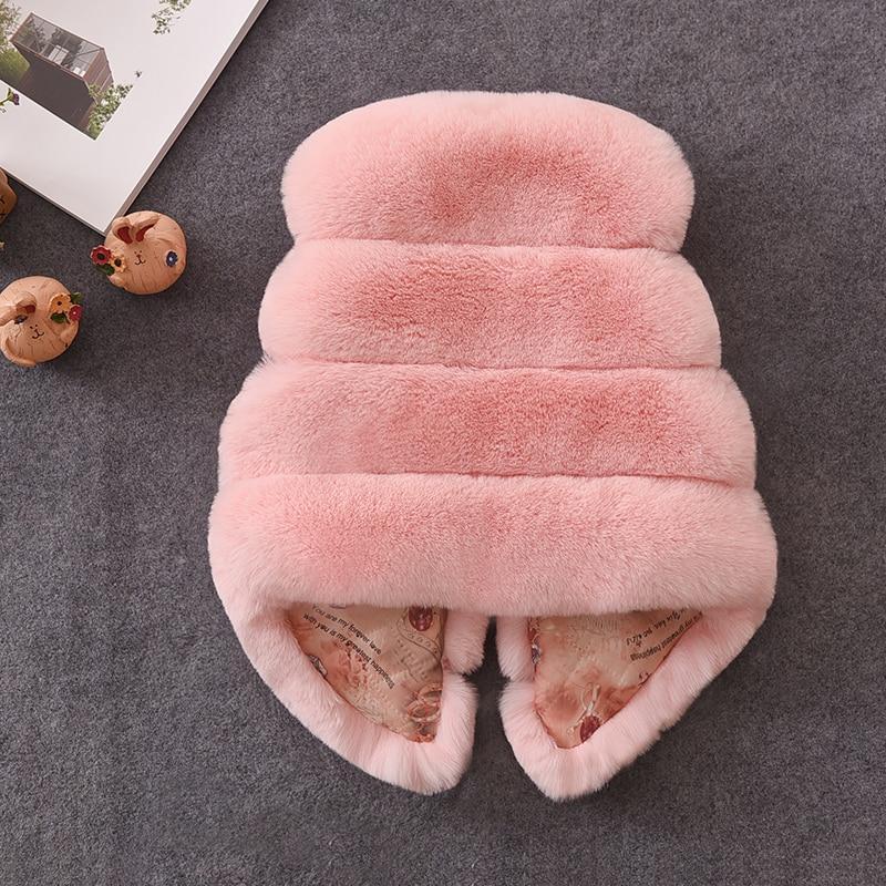 Girls Vest Winter Faux Fur Vests-visikids