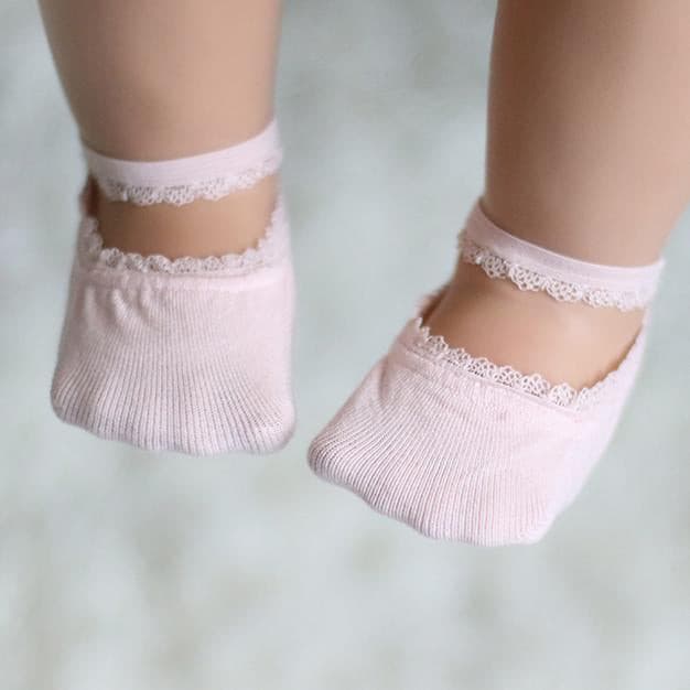 Summer Lace Cotton Boat Socks.