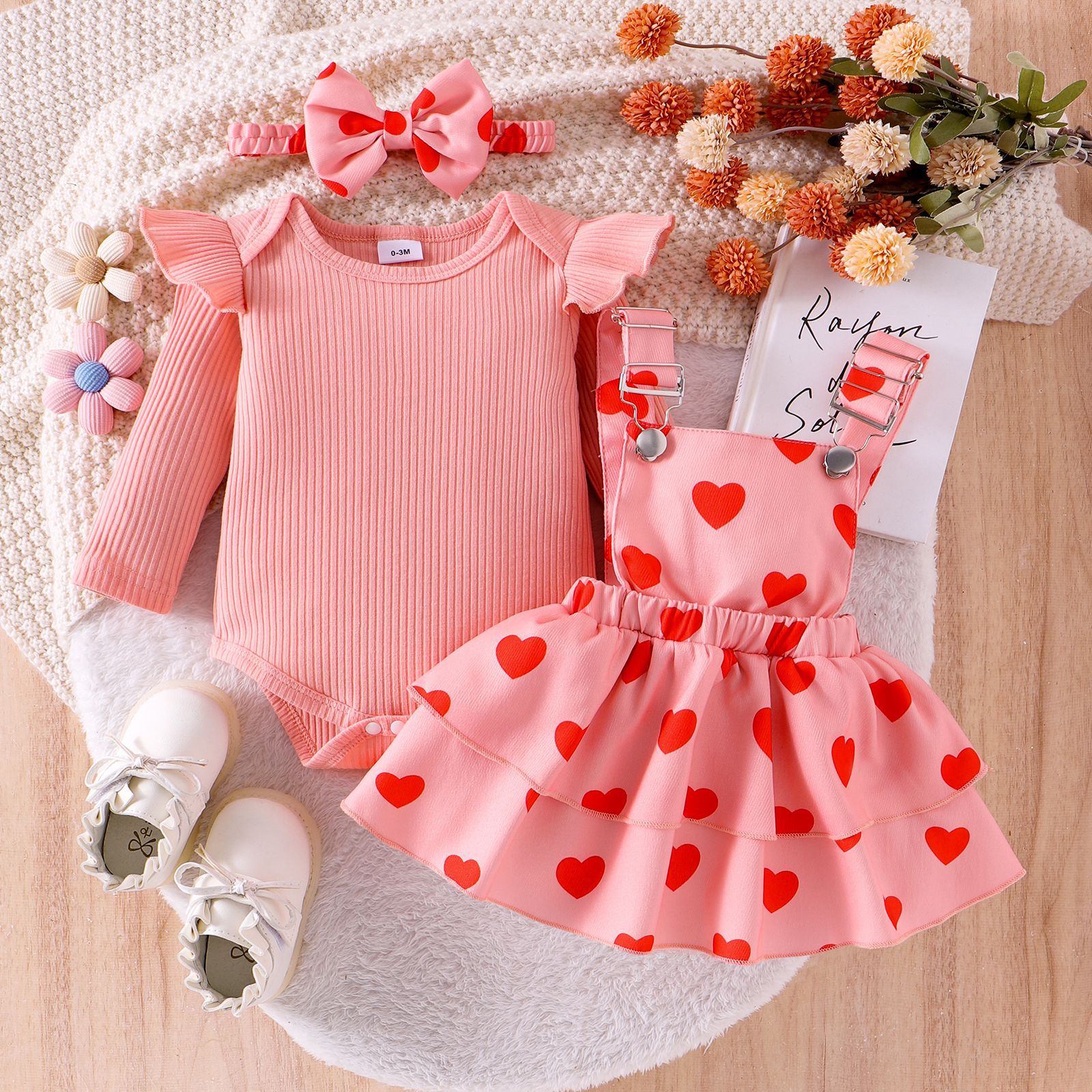 2-Piece Baby Girl Valentine's Day Set
