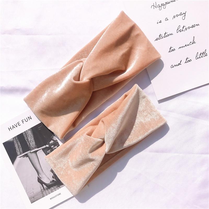 MOM and ME Velvet Cross Hairband.