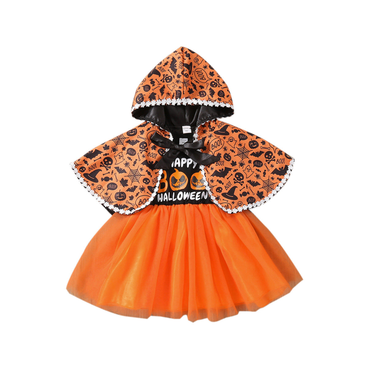 Halloween Hooded Cape Cape + Dress-visikids