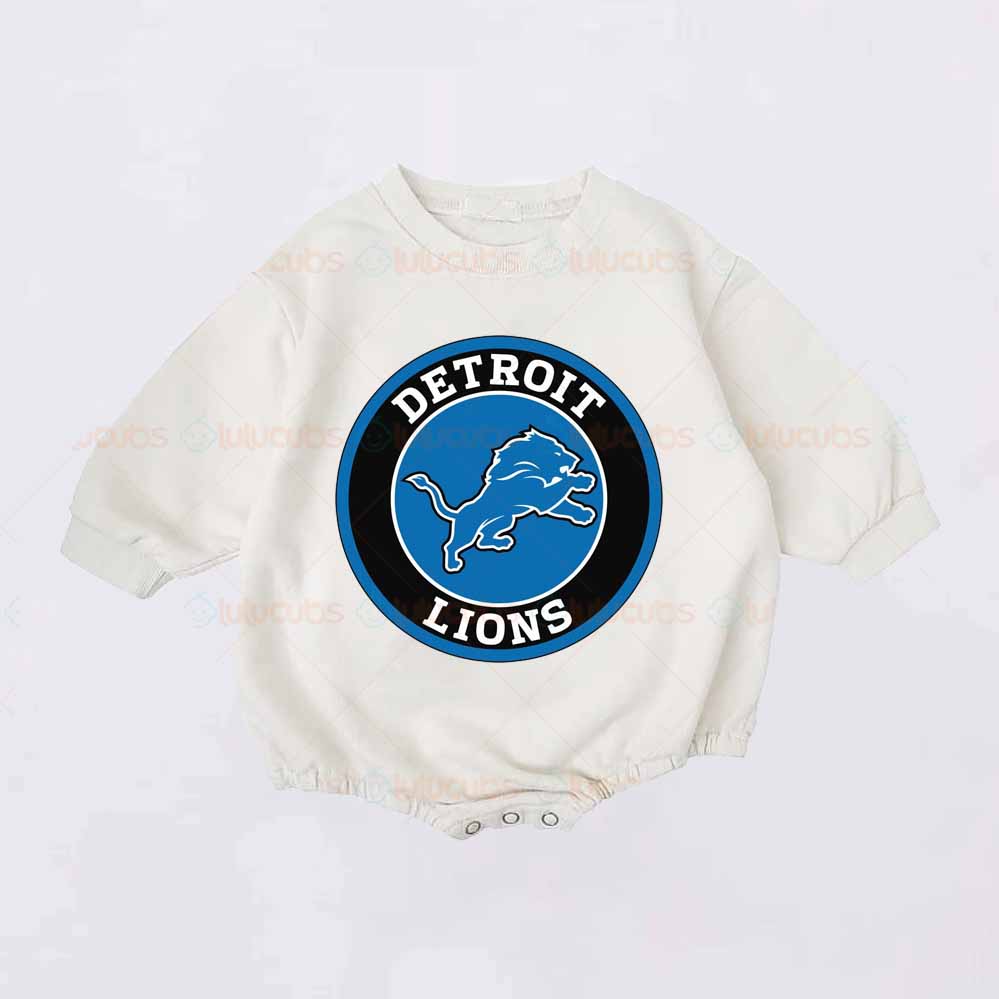 Baby Detroit Lions  Romper