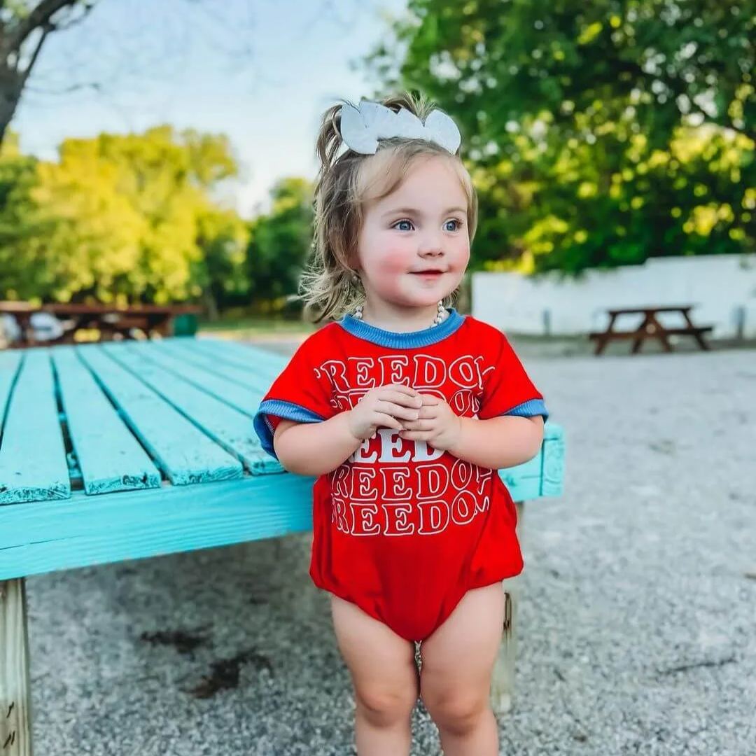 Baby Independence Day Freedom Romper