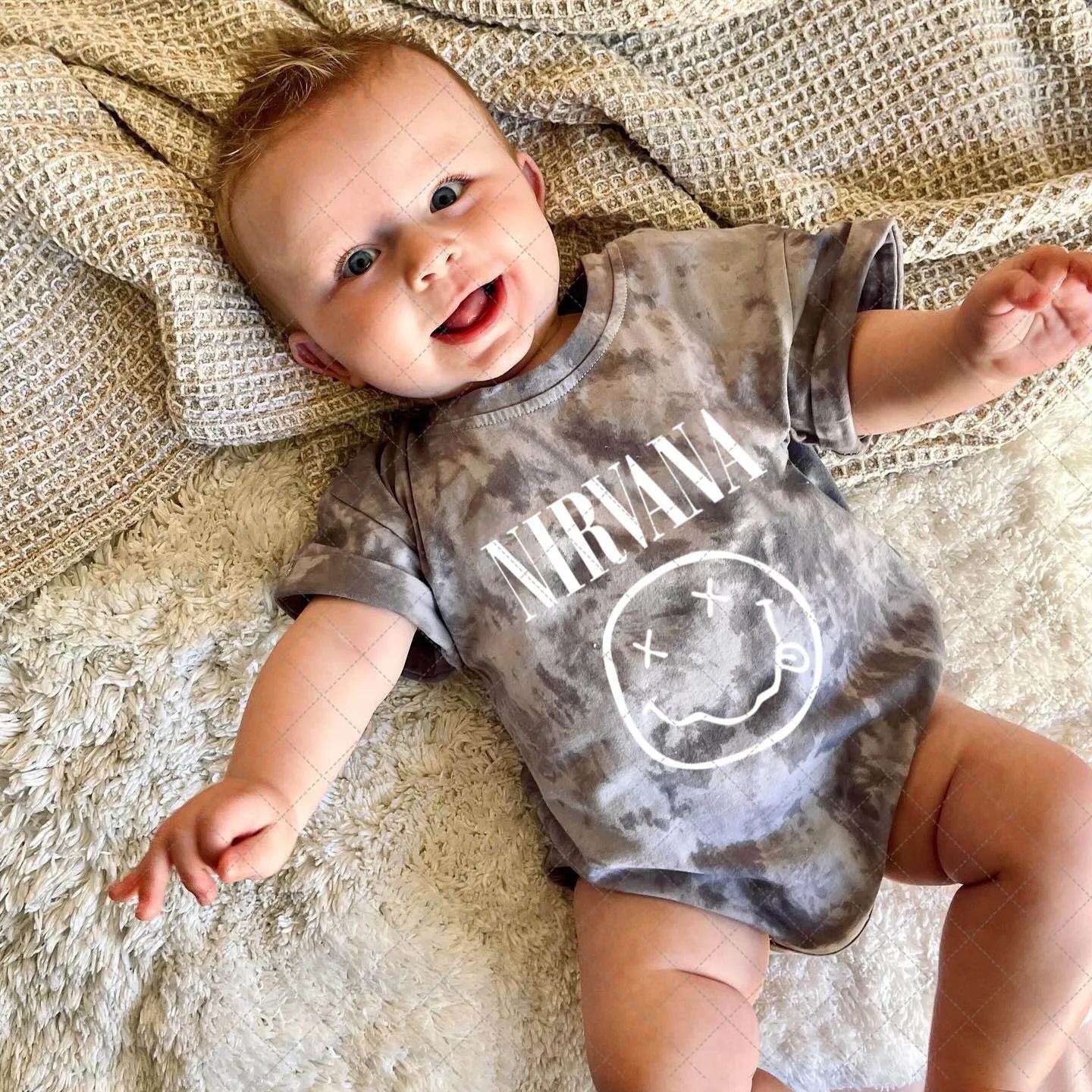 Baby Nirvana Tie Dye Romper