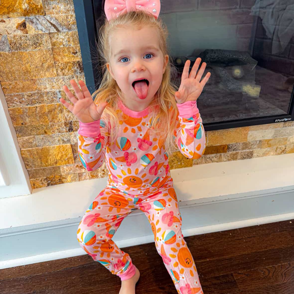 Kid Sun Beach Ball Ice Cream Bamboo Set ( 2-6Y )