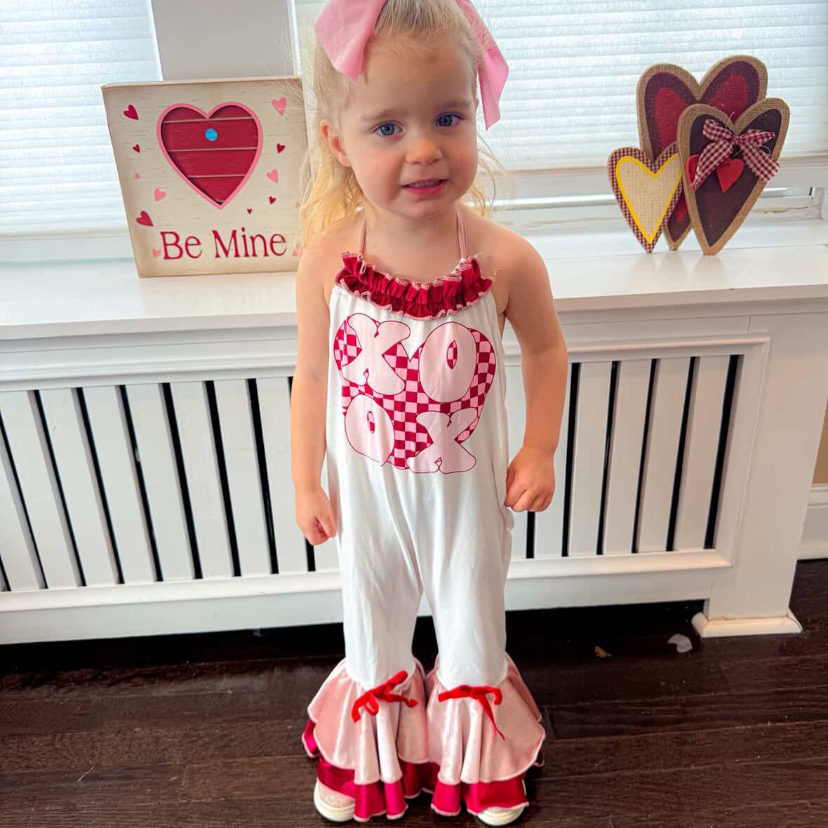 Baby Valentine's Day XOXO Jumpsuit