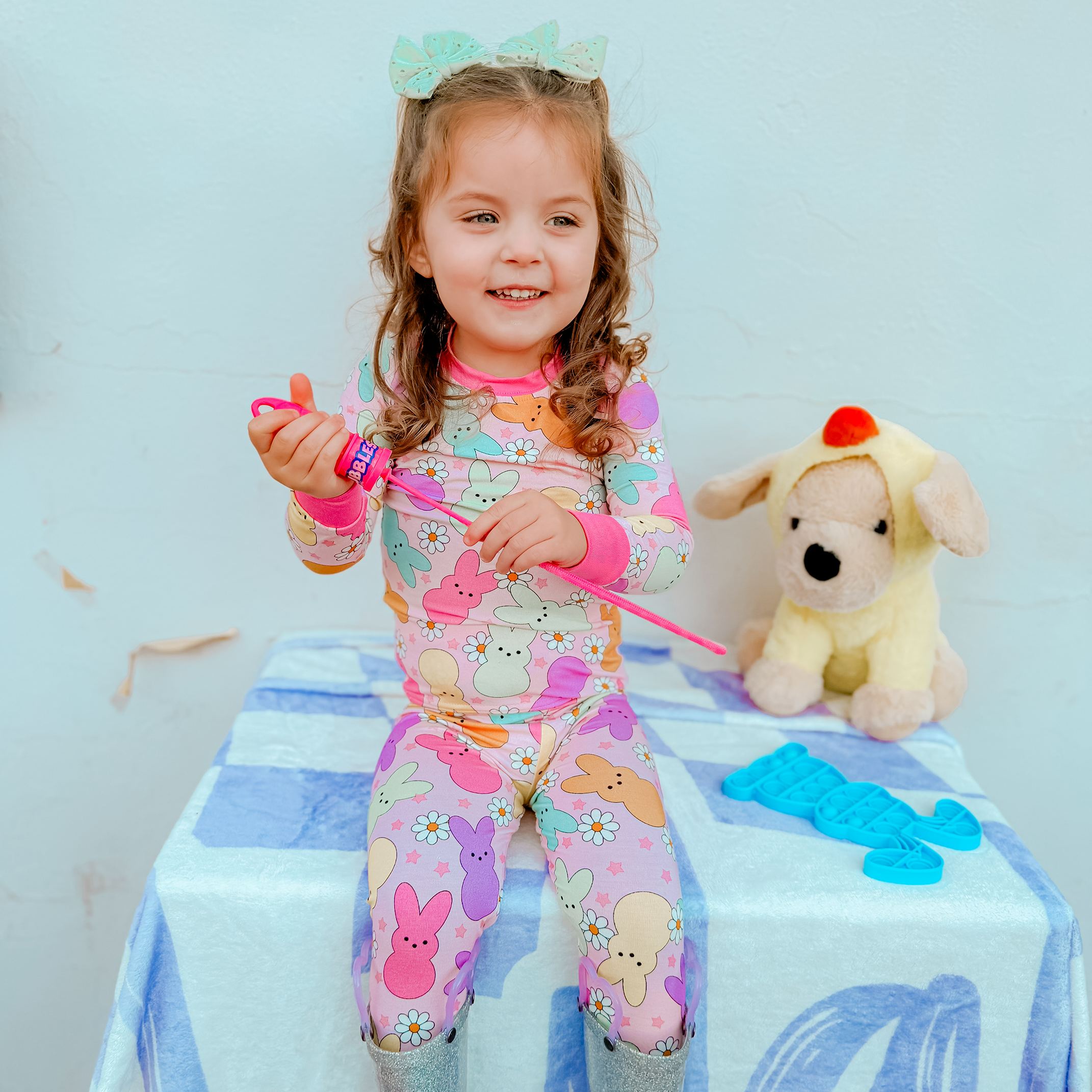 Kid Bunny Floral Bamboo Set ( 2-6Y )