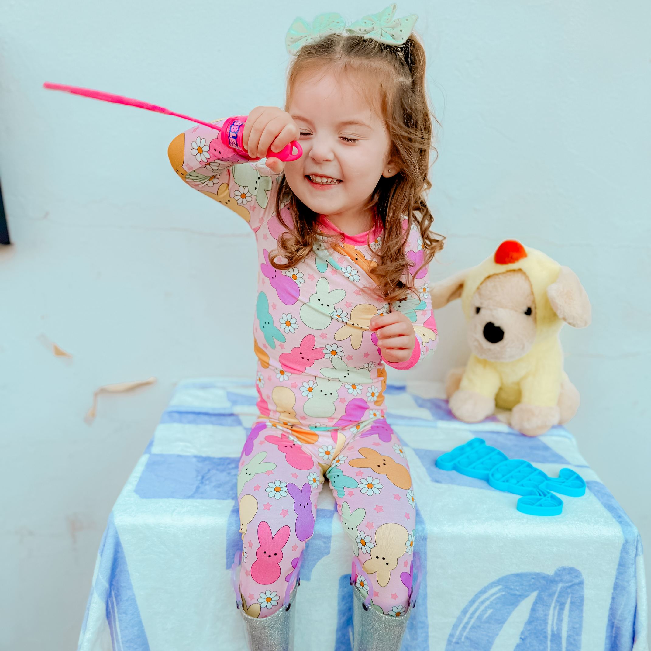 Kid Bunny Floral Bamboo Set ( 2-6Y )