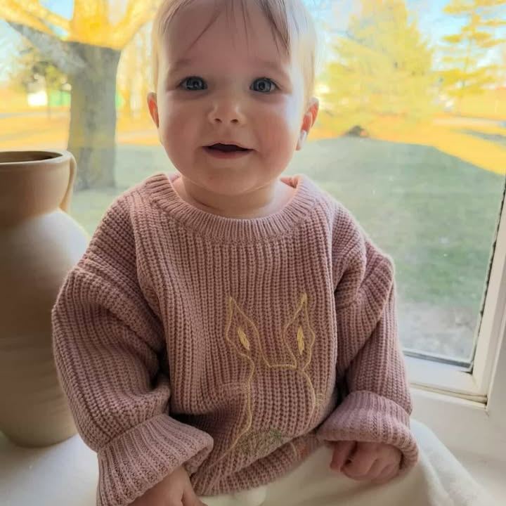 Easter Cute Bunny Knitted Top