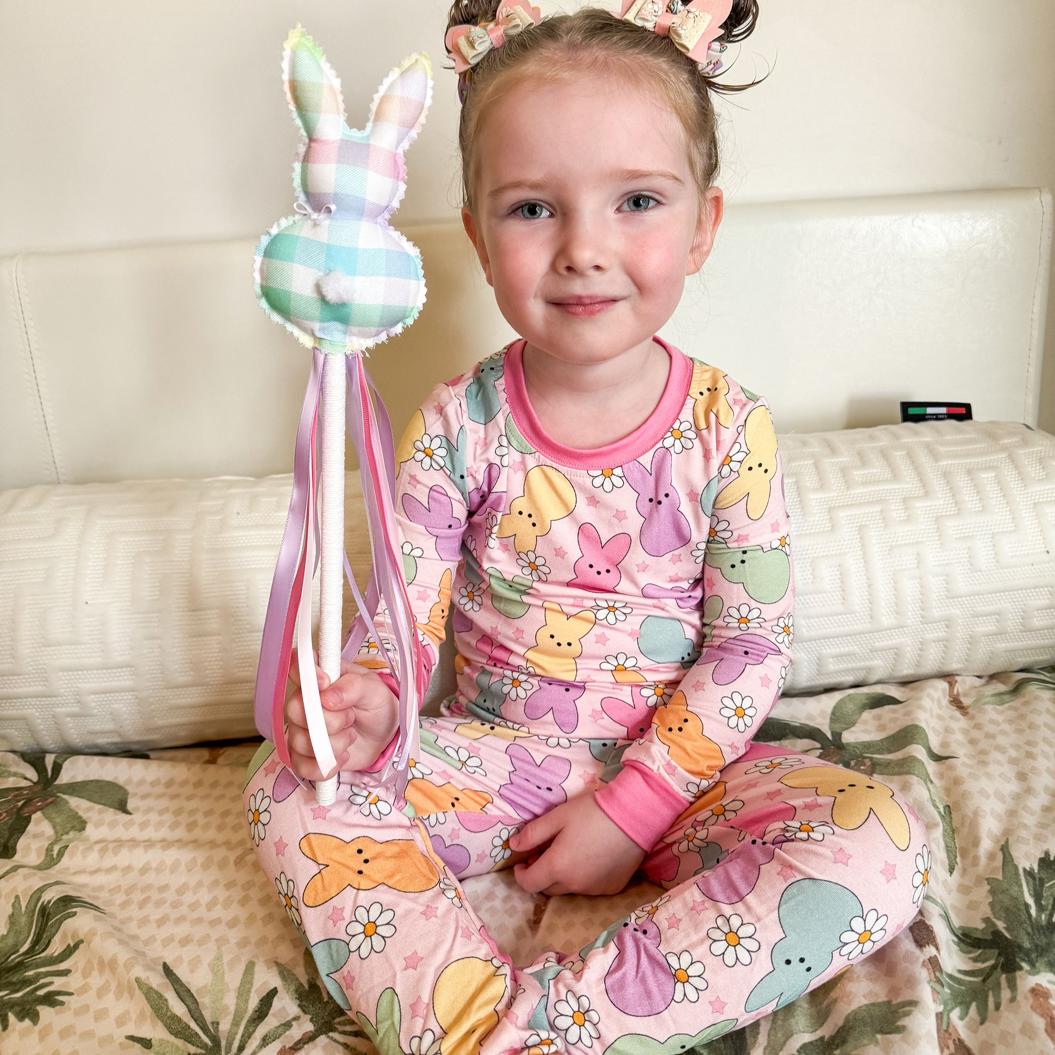 Kid Bunny Floral Bamboo Set ( 2-6Y )