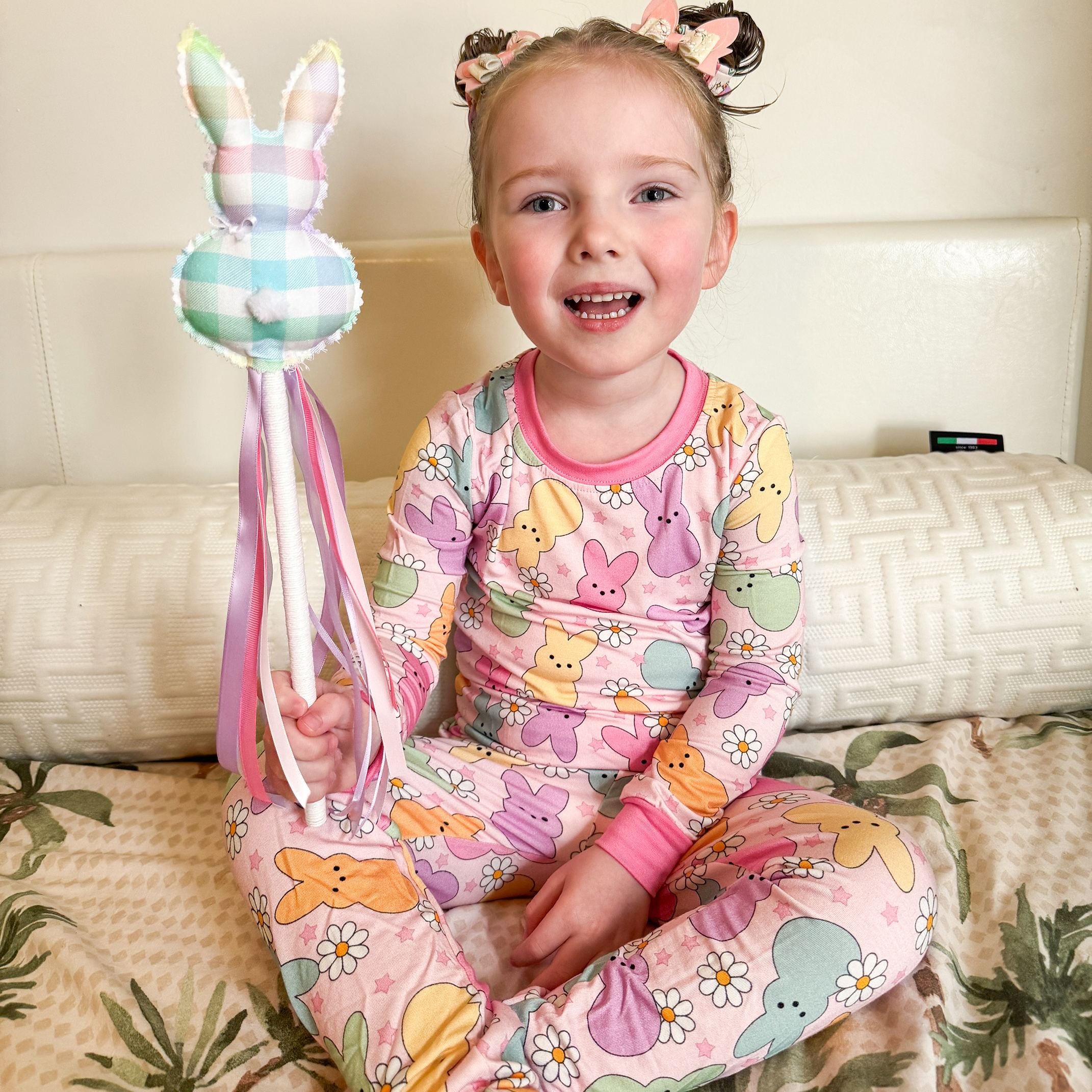 Kid Bunny Floral Bamboo Set ( 2-6Y )