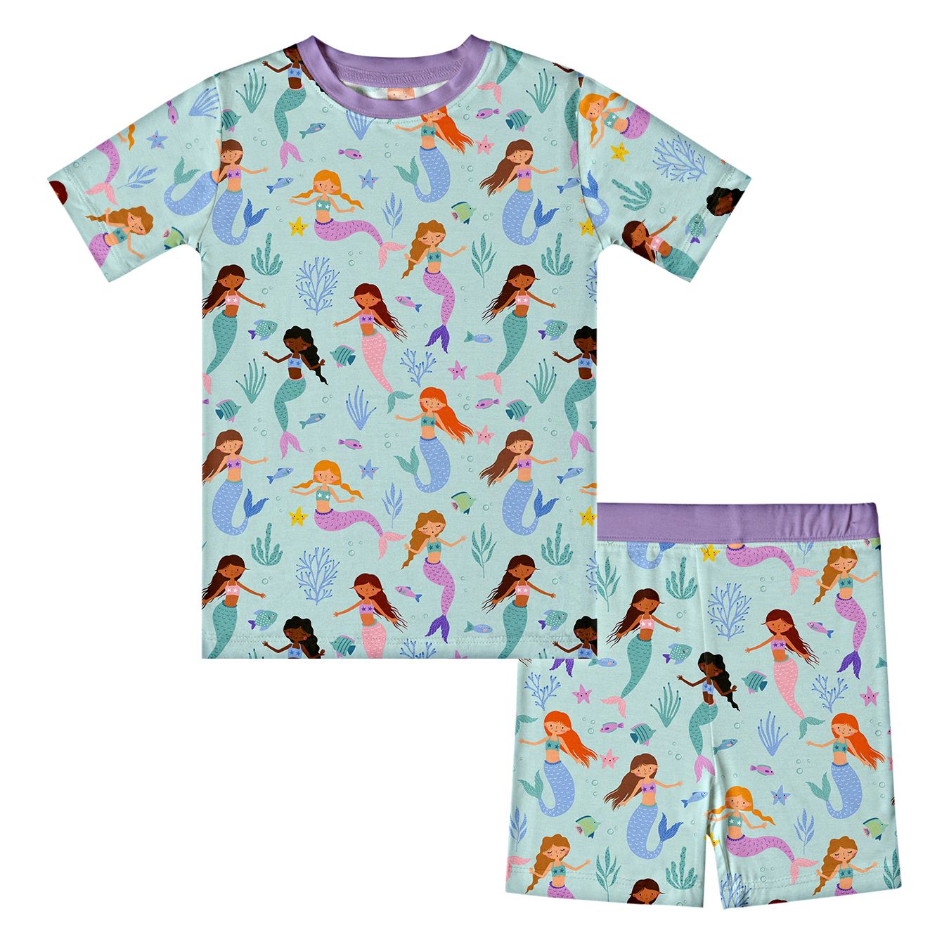 Kid Mermaid Bamboo Set ( 2-6Y )