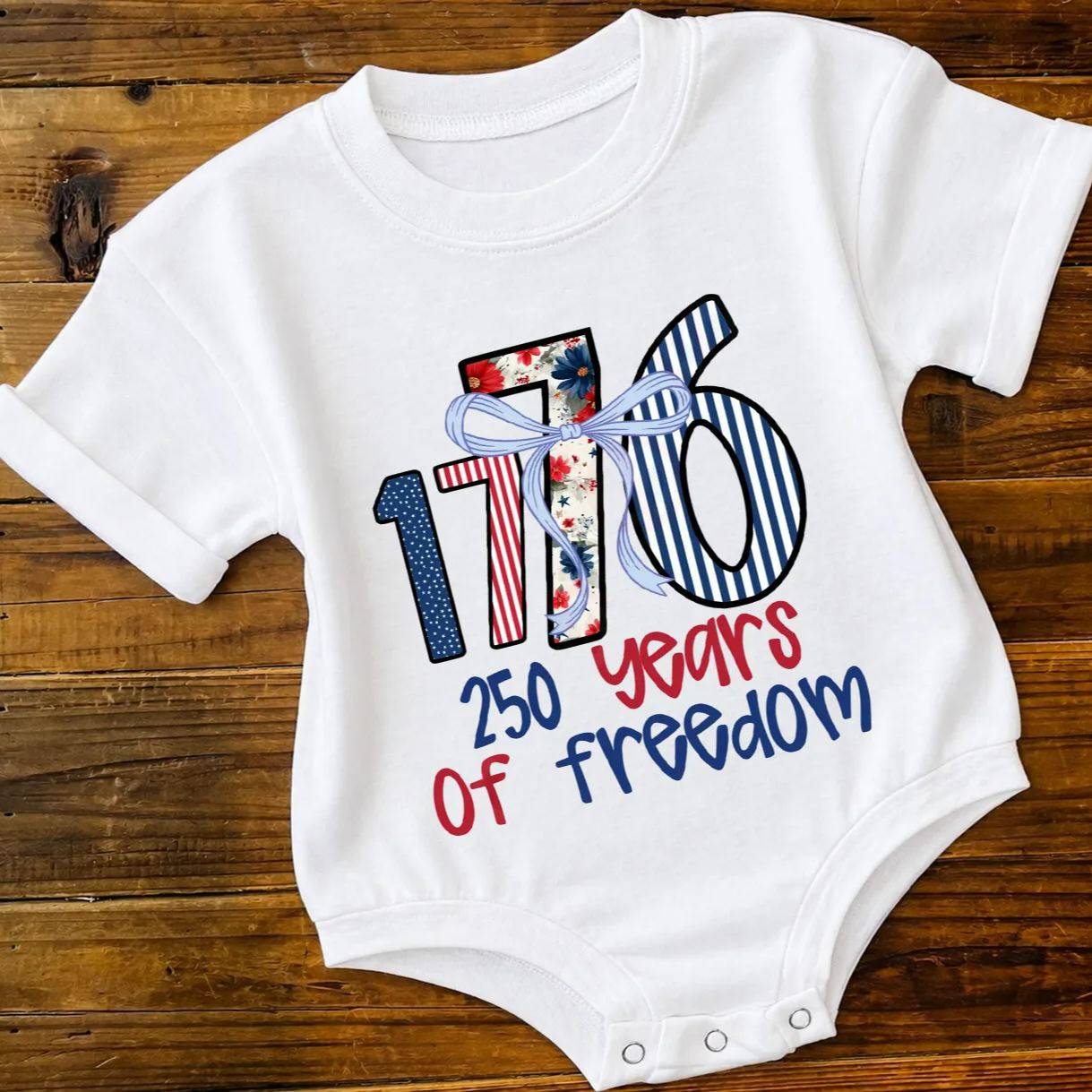 Baby 250 Years Of Freedom Romper