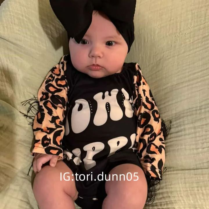 Baby Howdy Hippie Tassels Romper
