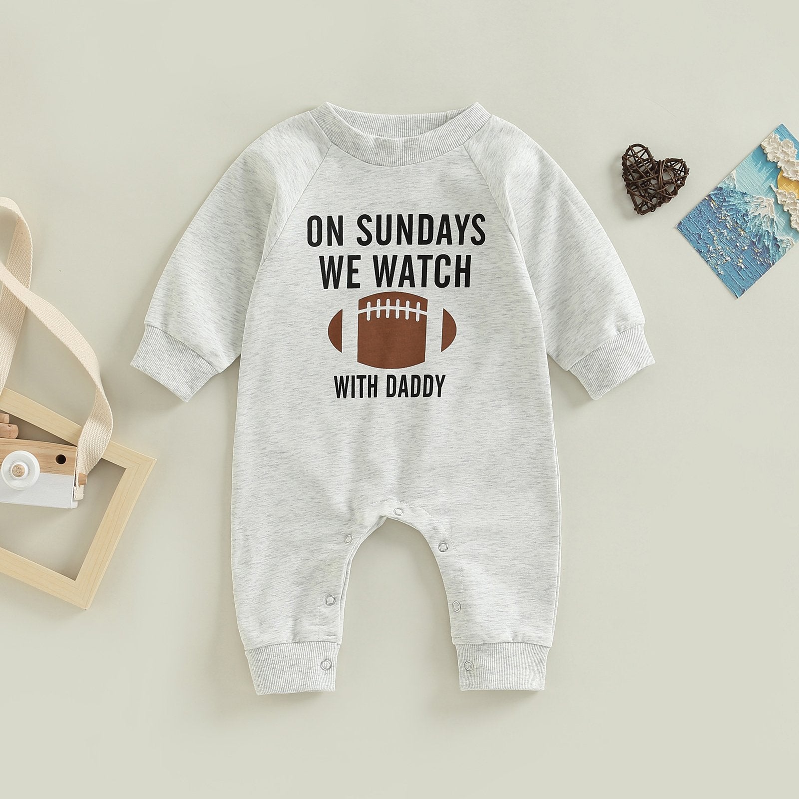 No Sundays We Watch Football With Daddy Mommy Jumpsuit.