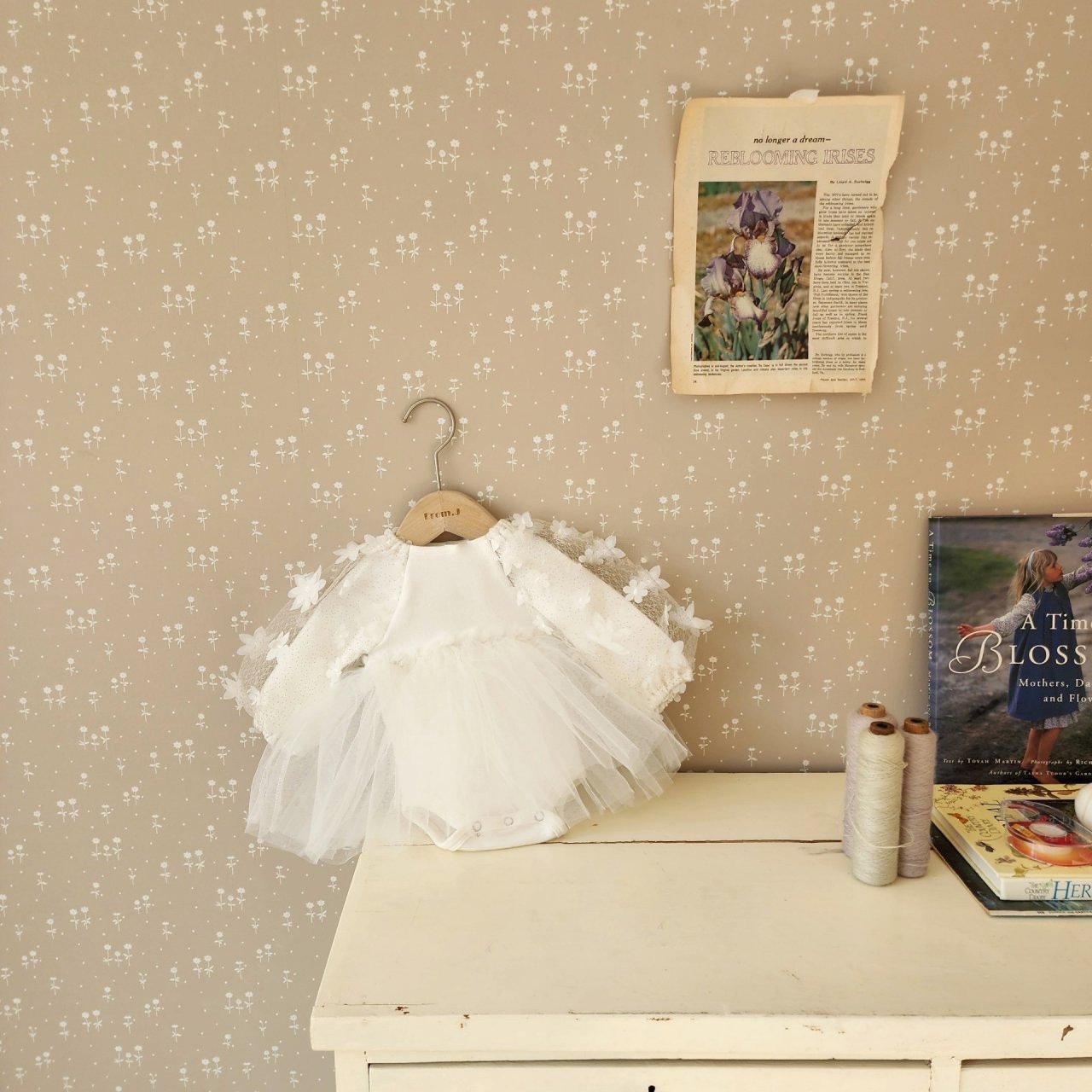 Baby Cotton Mesh Bubble Sleeve Princess Romper.