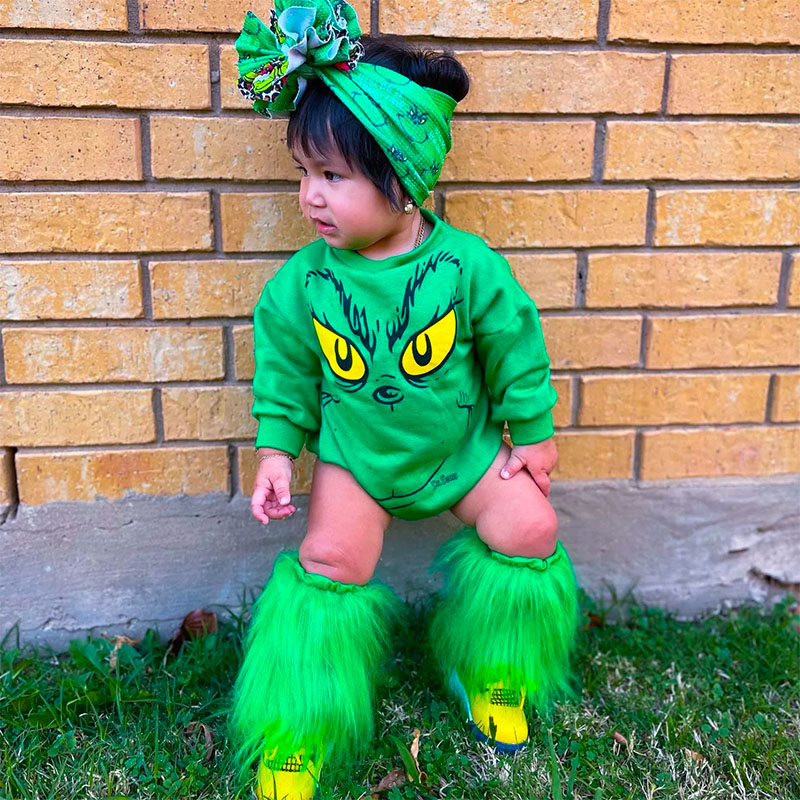 Baby Romper With Leg Warmers