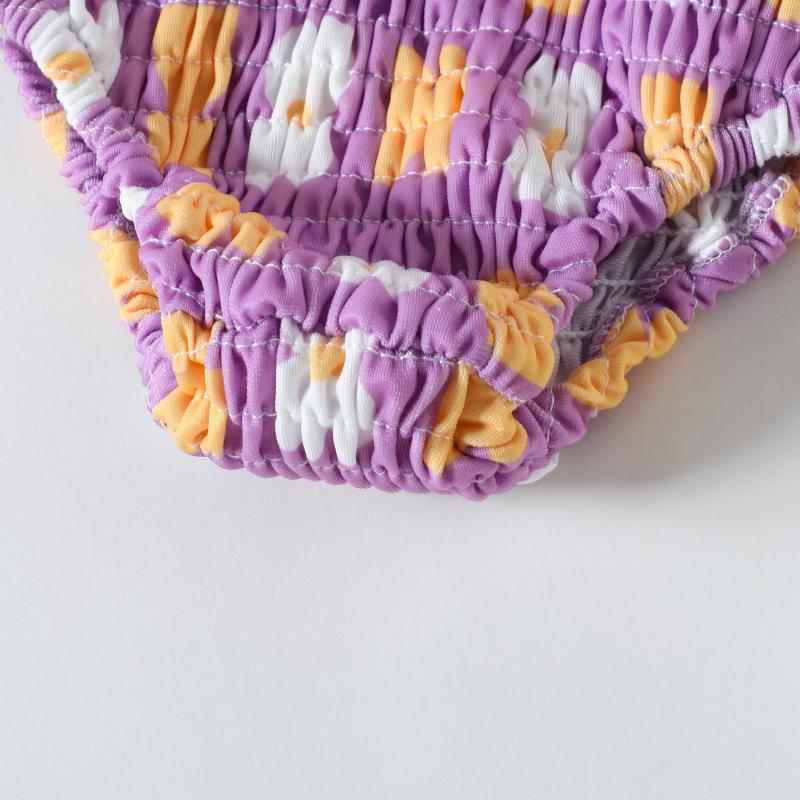 Toddler Girl Floral Reffles Bikini