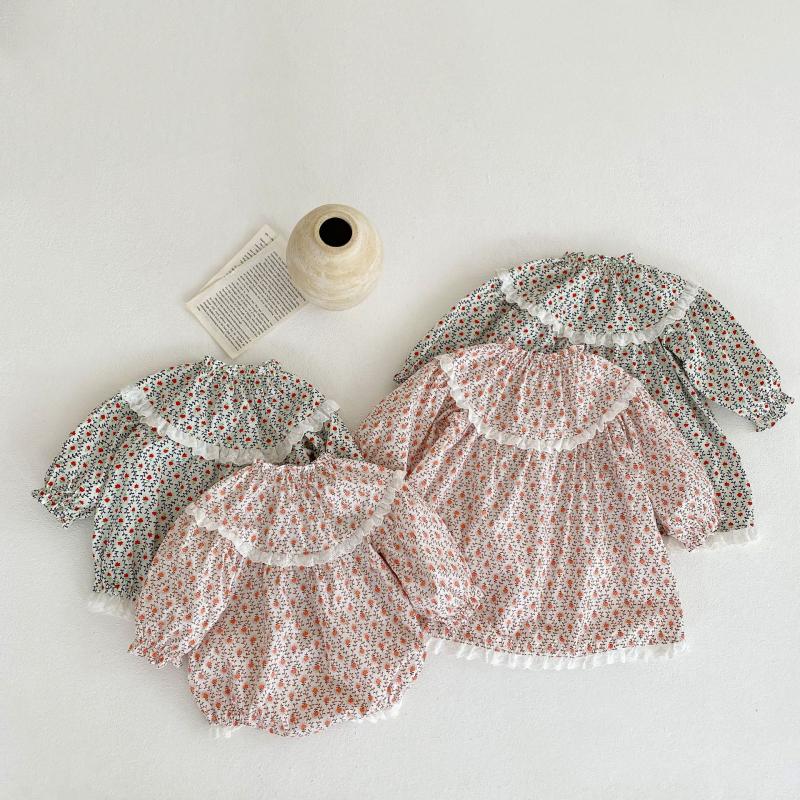 Sister Girl  Floral Romper Dress.