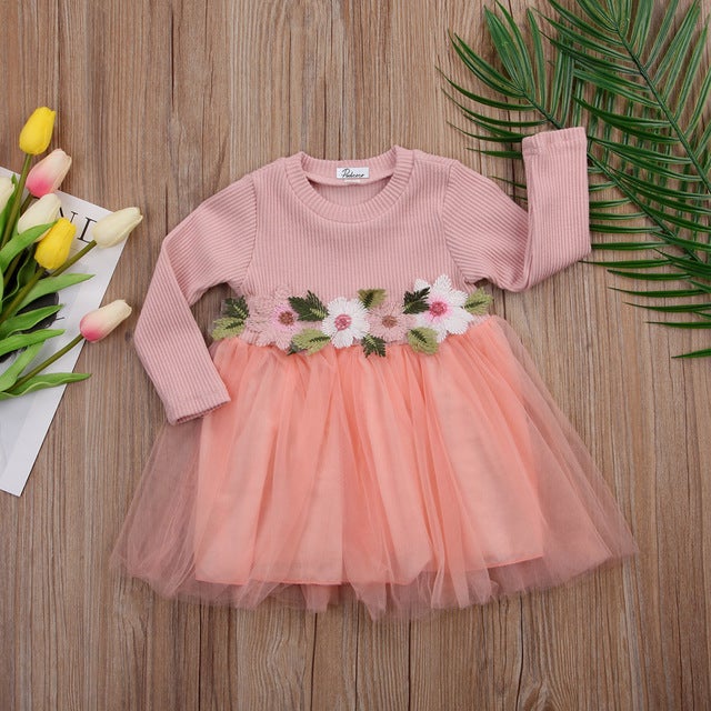 Girls Knitted Tutu  Dress 0-3Y.