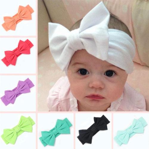 Toddler Girls Big Bow Headband Hairband.