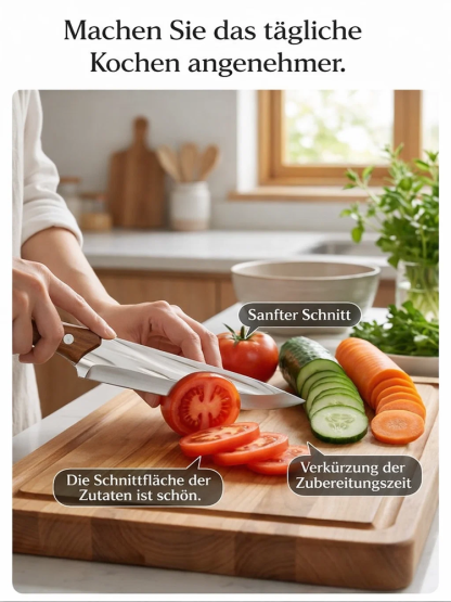 Upgraded Handgeschmiedetes Küchenmesser🔪 [Superscharfes Küchenmesser mit 20 Jahren Gratis-Ersatz] Schneiden Sie Ihr erstes Stück Fleisch und Sie werden es verstehen!