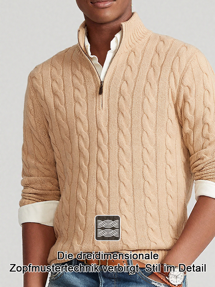 Maschinenwaschbarer Herren-Kaschmir-Strickpullover