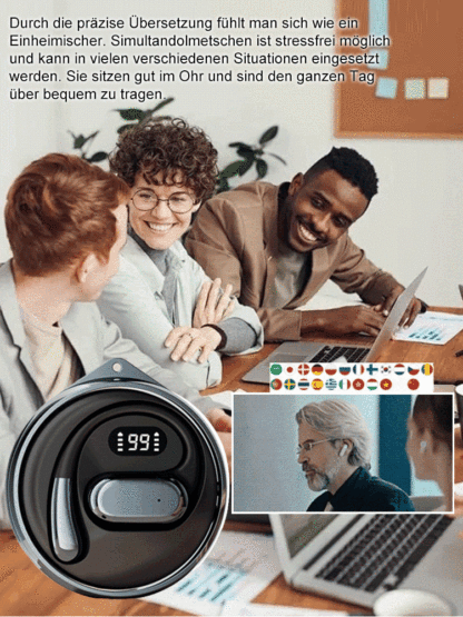 (Übersetzt 144 Sprachen) Hochgeschwindigkeits-Bluetooth/Intelligentes Übersetzungs-Headset