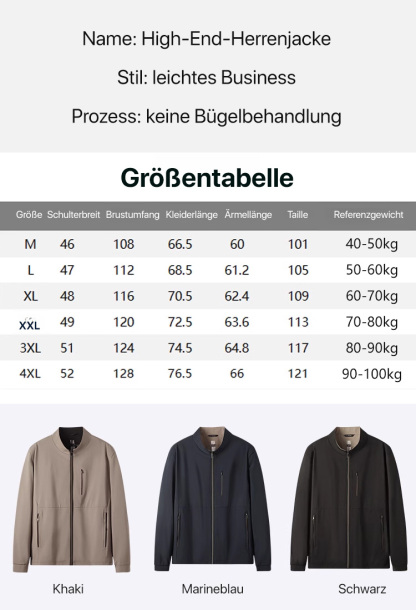 Herrenjacke mit gehobenem Stil