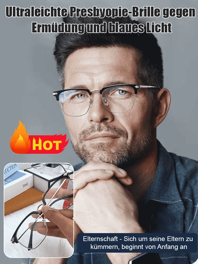 HD-Ultraleichtbrille gegen Ermüdung und Blaulicht Presbyopie 
