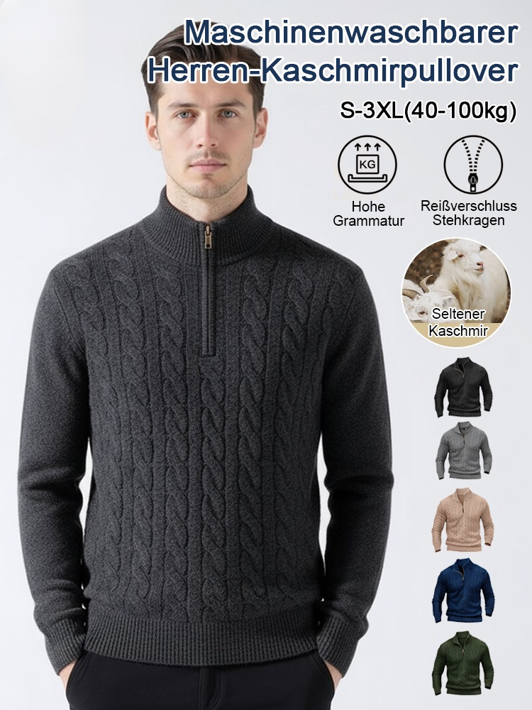 Maschinenwaschbarer Herren-Kaschmir-Strickpullover