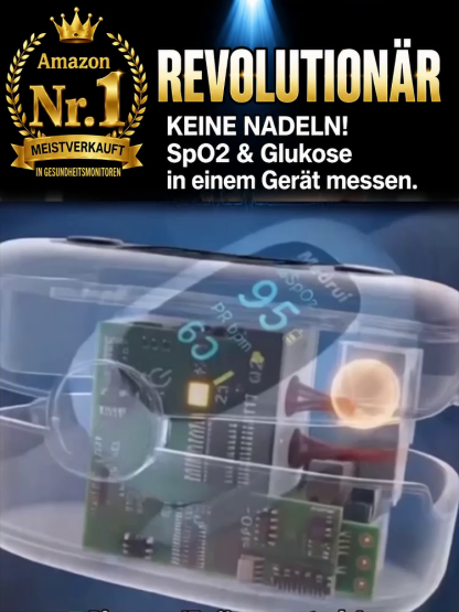 Blut Sauerstoff Sättigung Blut Sauerstoff Meter🛑 Schluss mit schmerzhaften Nadelstichen beim Blutzuckermessen!