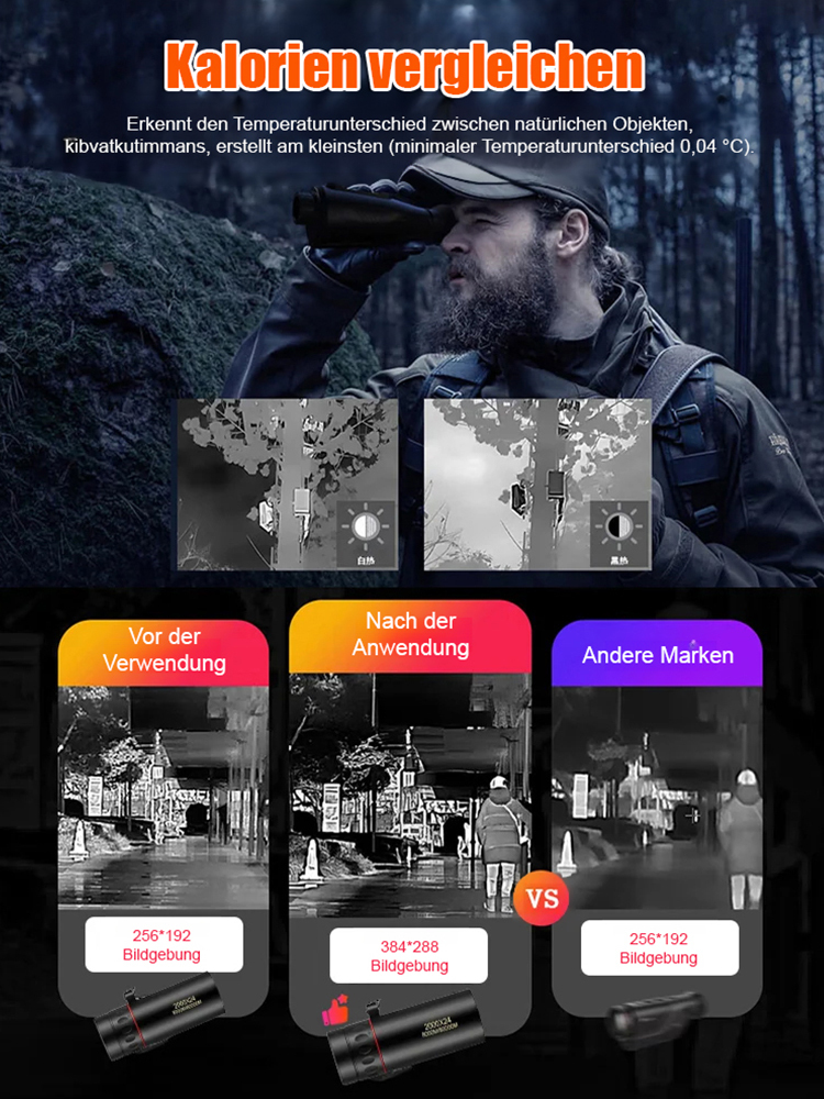 Deutsche Technologie Wärmebildmonokular Nachtsichtgerät🔭Easily handle all night vision challenges!