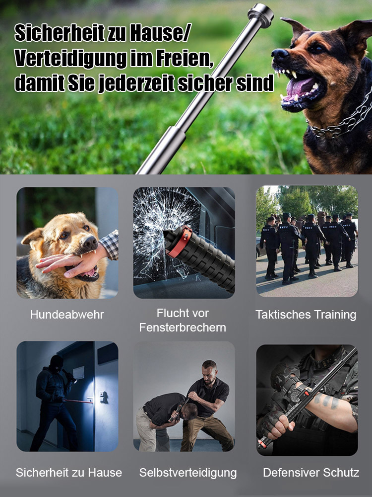 Teleskop-Schlagstock Wanderstock