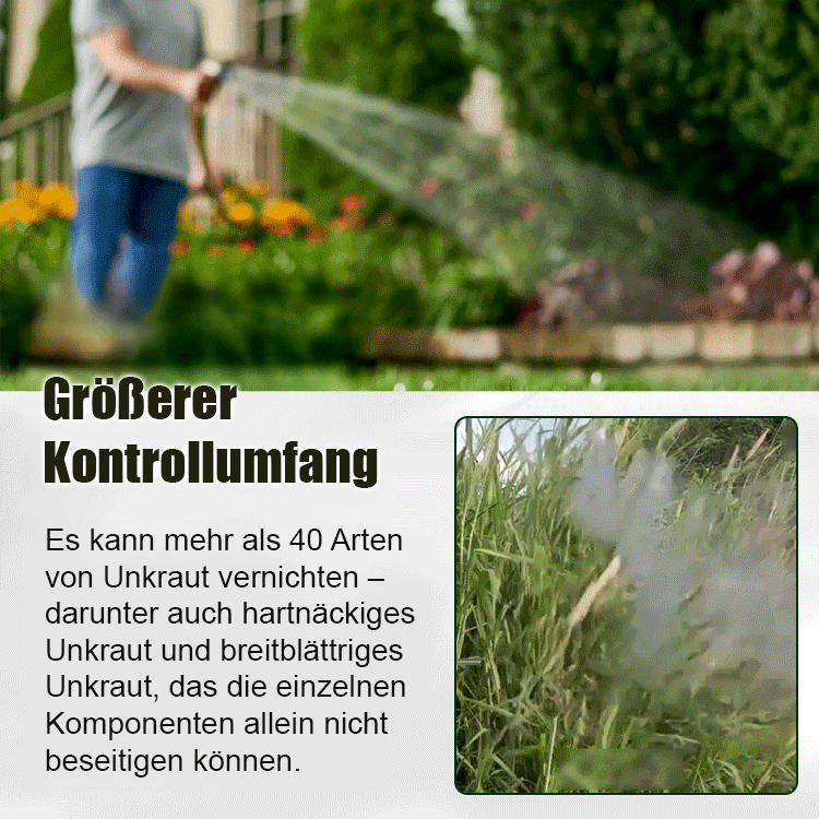 【Keine Unkräuter für 10 Jahre】✅Zwei-in-Eins Hochwirksames Unkrautvernichtungsmittel