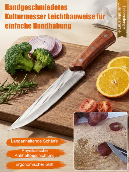 Upgraded Handgeschmiedetes Küchenmesser🔪 [Superscharfes Küchenmesser mit 20 Jahren Gratis-Ersatz] Schneiden Sie Ihr erstes Stück Fleisch und Sie werden es verstehen!