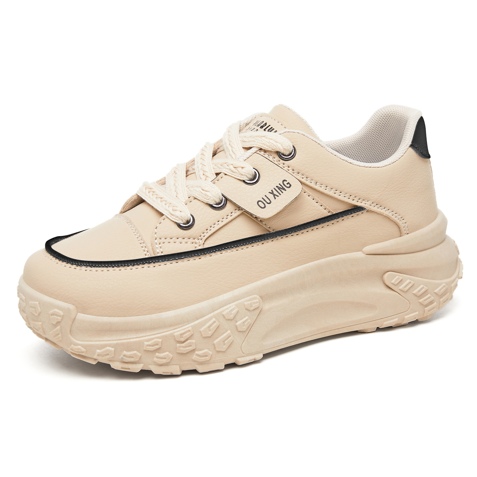 Damen-Freizeitschuhe mit dicker Sohle und Absatzhöhung